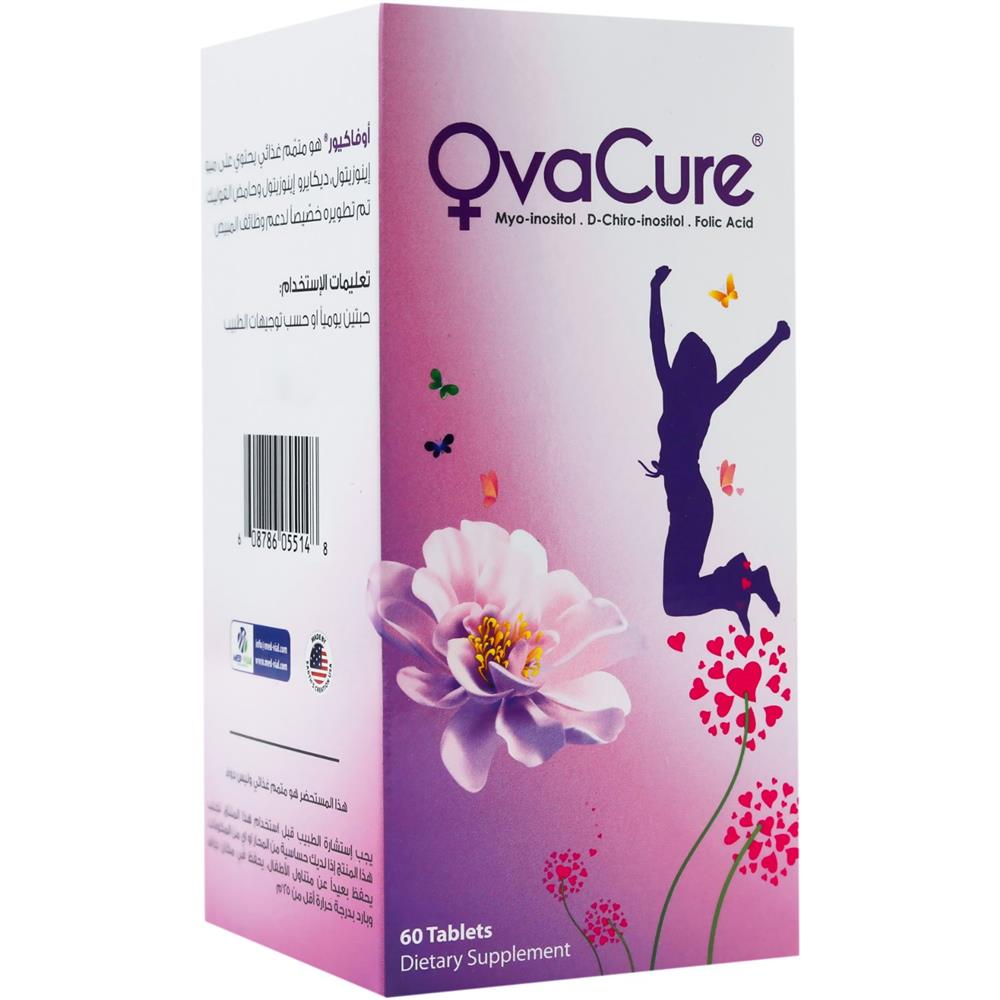 Ovacure Myo-inositol + D-chiro-inositol + Folic Acid 60 Tablets – Ovarian Function & Cycle Support