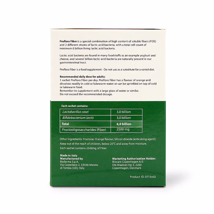 Proflora Dietary Fiber Supplement, 30 Sachets