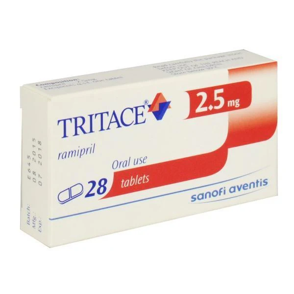 Tritace (ramipril) 2.5mg Tablets, Pack Of 28
