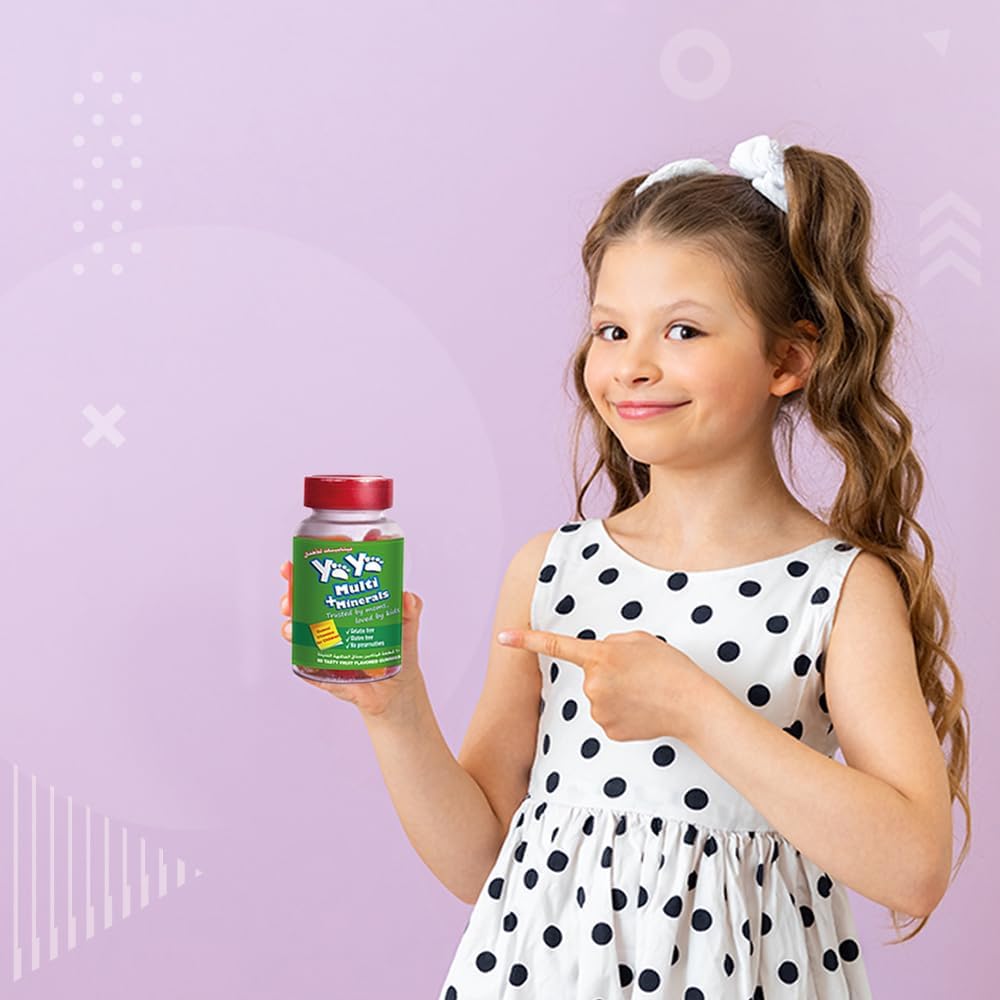 Yaya Bear Multi + Minerals 60 Gummies – Multivitamin & Mineral Support For Kids