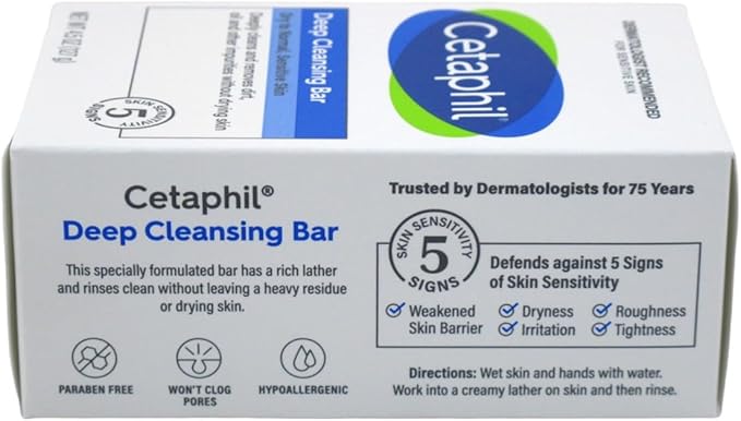 Cetaphil Deep Cleansing Bar 4.5 Oz (127 G)