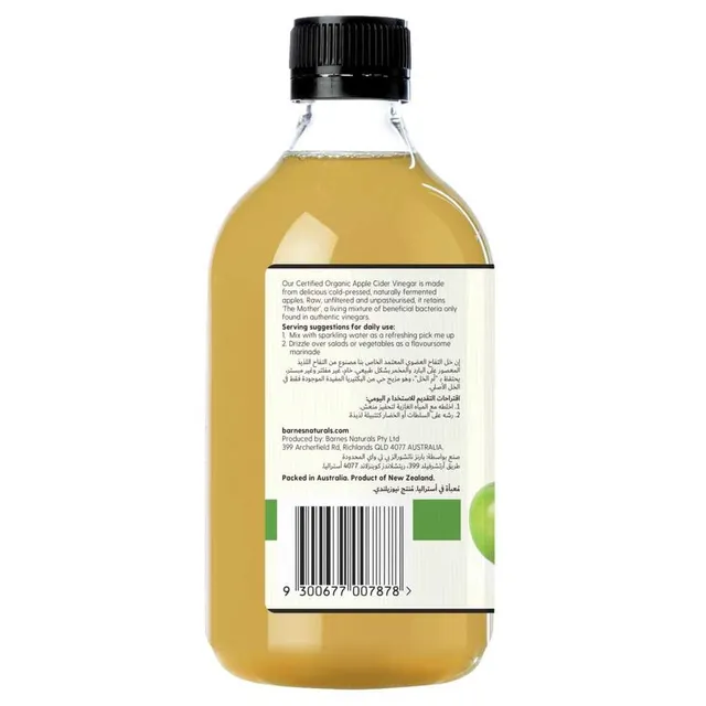 Barnes Apple Cider Vinegar 500 Ml