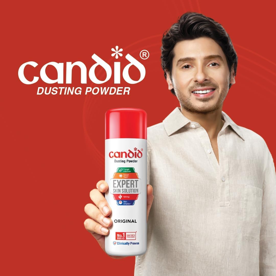 Candid Dusting Powder 100g With Clotrimazole 1% For Fungal Skin Infections & Itching Relief