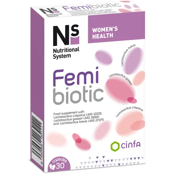 Ns Femibiotic Vaginal Probiotic Capsules, 30's