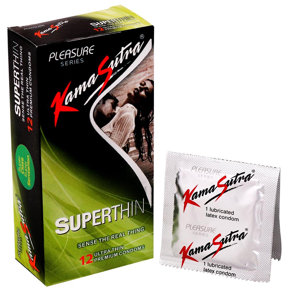Kamasutra Superthin Condoms- 12 Pack