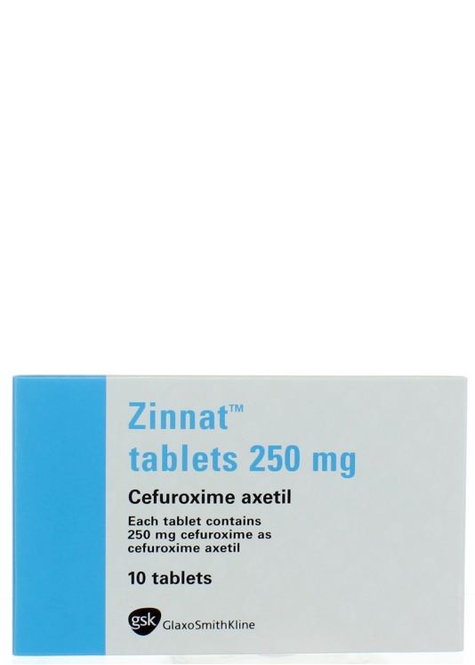 Zinnat (cefuroxime) 250mg Tablets, 10's