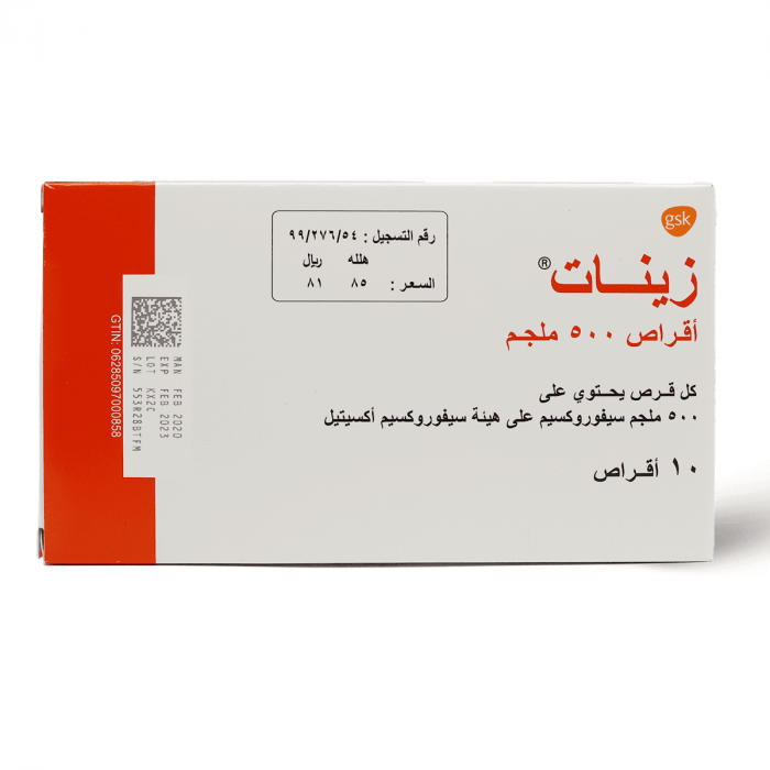 Zinnat (cefuroxime) 500mg Tablets, 10's