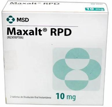 Maxalt (rizatriptan) 10mg Tablets, 2's