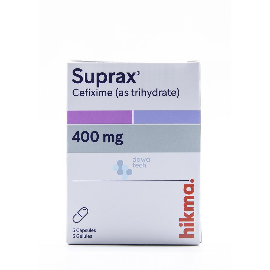 Suprax (cefixime) 400mg Capsules, 6's