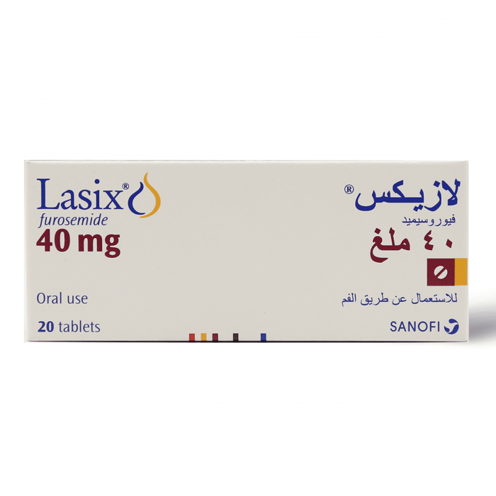 Lasix (furosemide) 40mg Tablets, 20's
