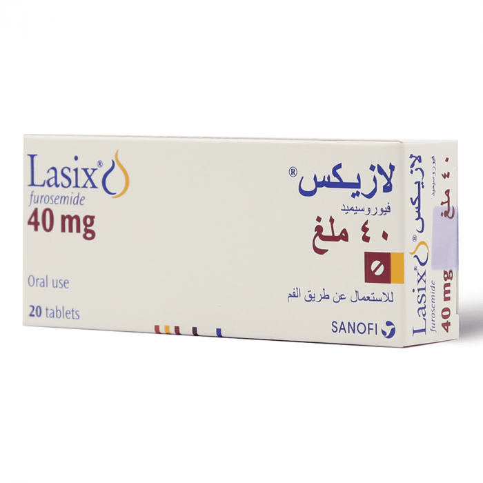 Lasix (furosemide) 40mg Tablets, 20's
