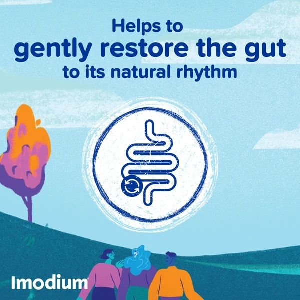 Imodium Instants Loperamide 2mg Orodispersible Tablets 12's for Fast Relief of Acute Diarrhoea, Dissolves on Tongue Without Water