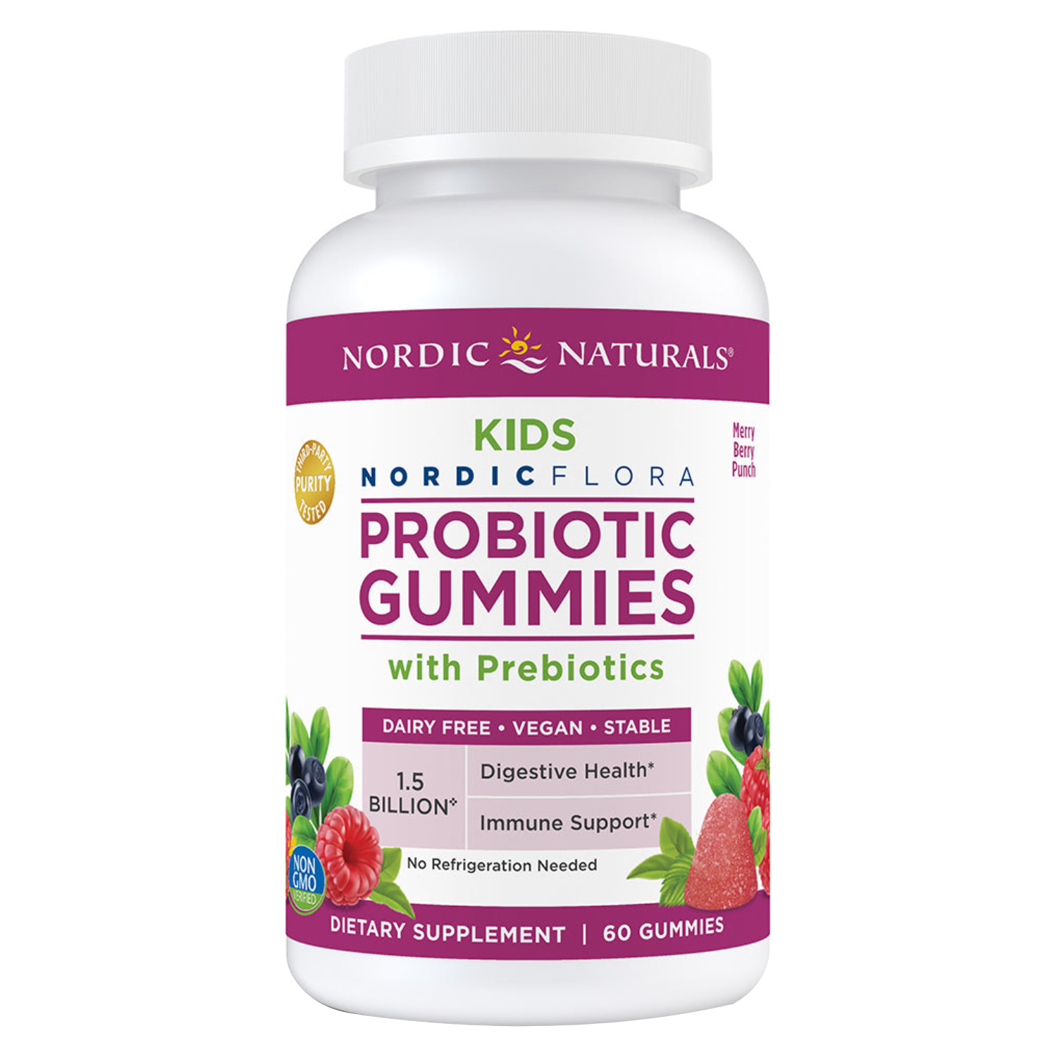 Nordic Sunshine Kids Probiotic Gummies 60's – Digestive & Gut Health Support For Kids