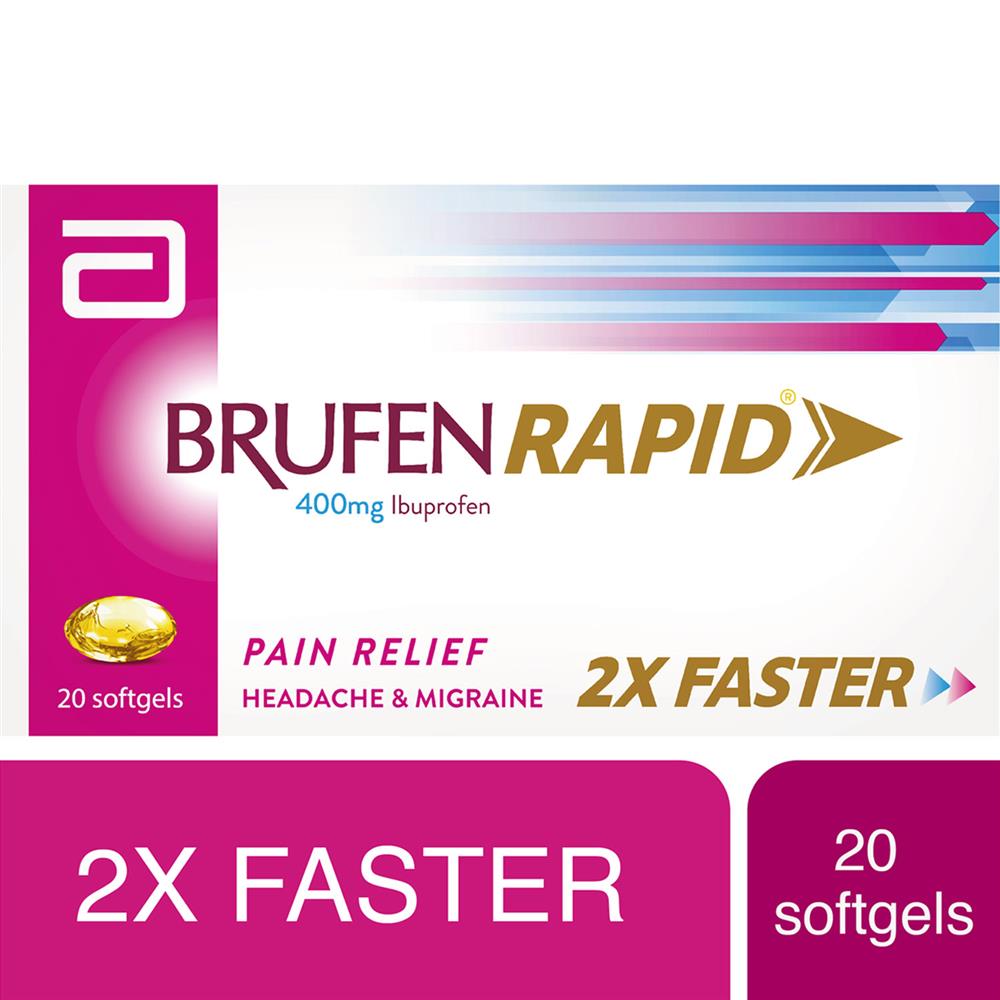 Brufen Rapid 400mg Softgels 20`S