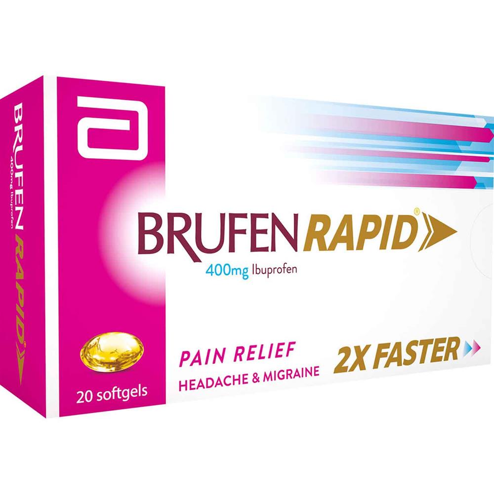 Brufen Rapid 400mg Softgels 20`S