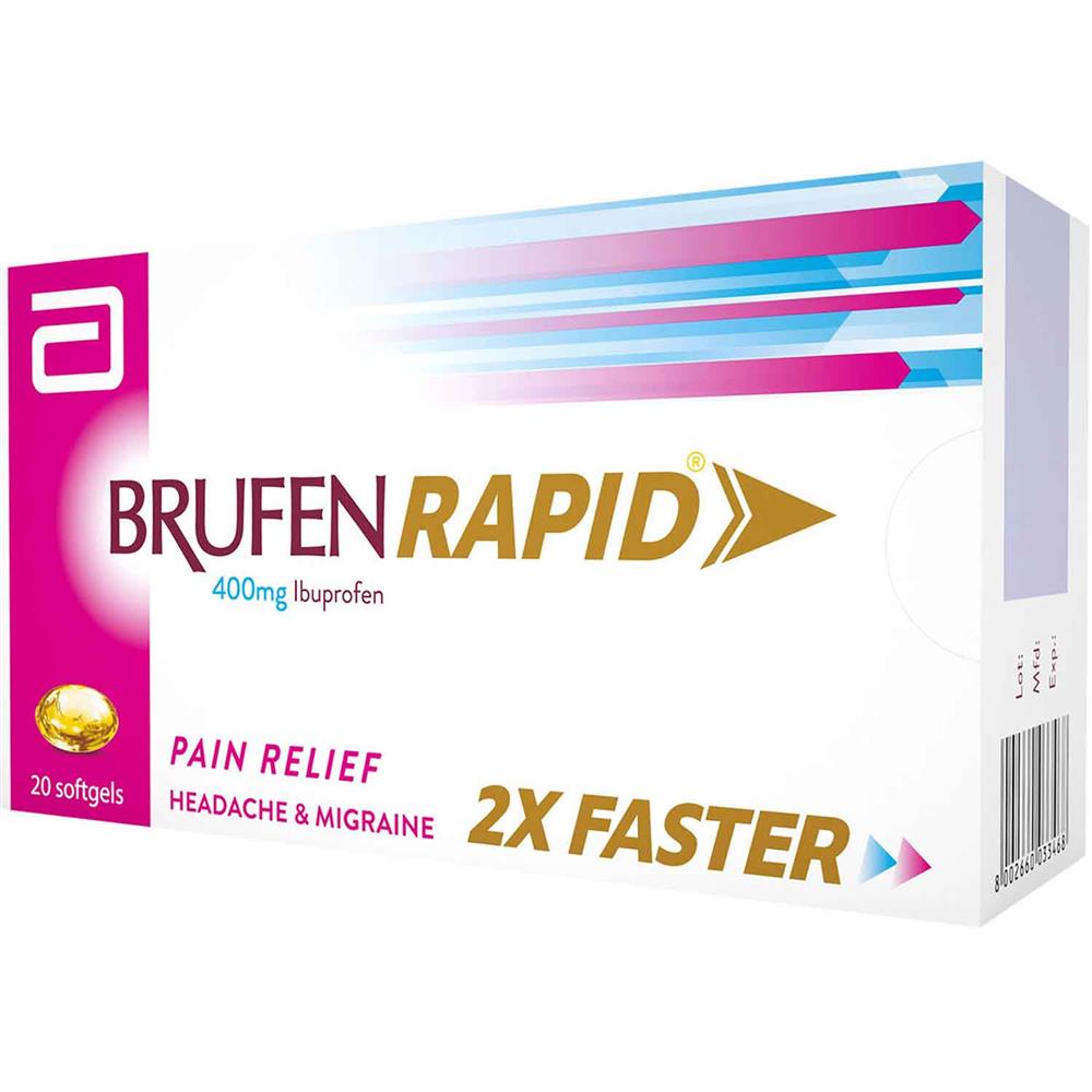 Brufen Rapid 400mg Softgels 20`S