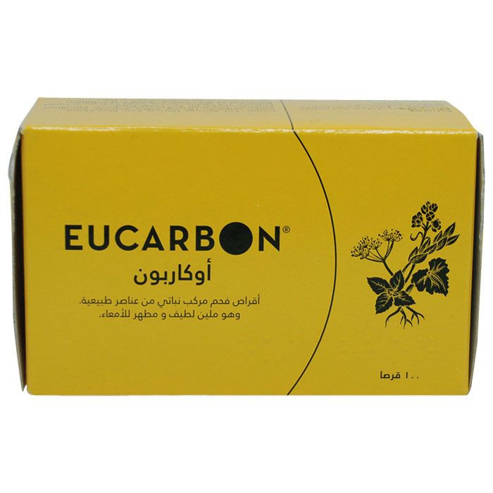 Eucarbon Activated Charcoal Tablets, Pack Of 100