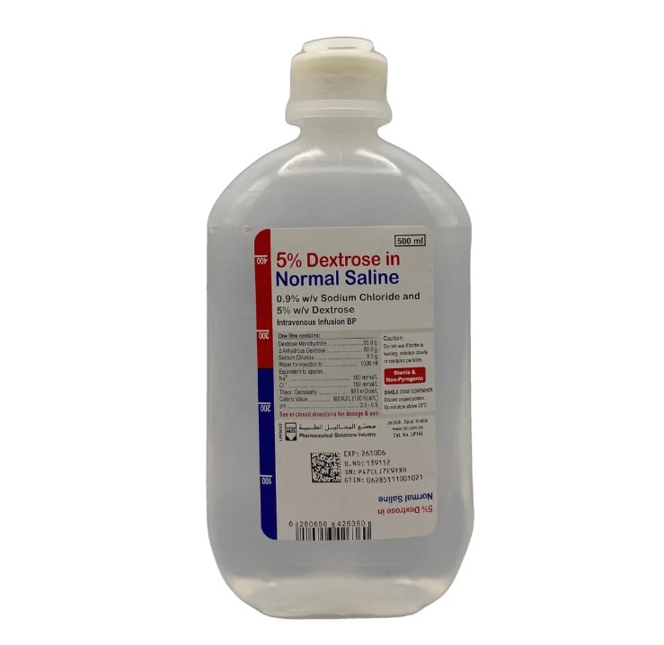 Psi Dextrose 5% In Sodium Chloride 0.9% Iv Infusion 500ml – Glucose & Saline Intravenous Solution