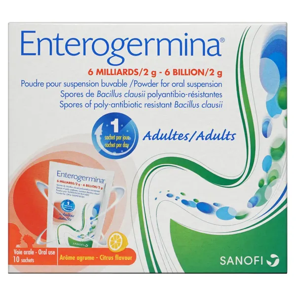 Enterogermina Probiotic Sachets, 6 Billion Cfu, Pack Of 5