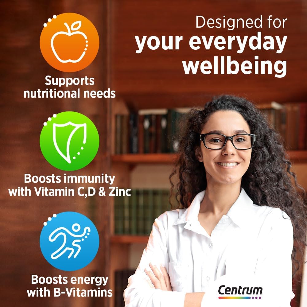Centrum Adult Multivitamin Tablets For Daily Nutritional Support 30's