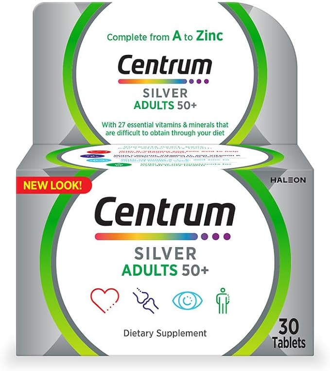 Centrum Silver Adult 50+ Multivitamin Tablets 30’s