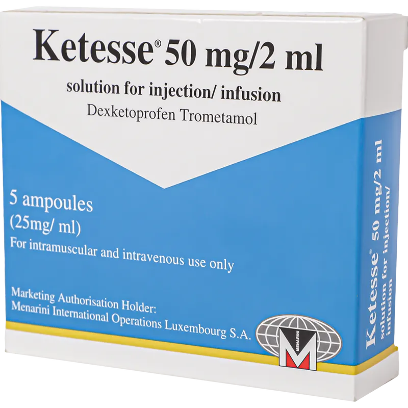 Ketesse 50mg/2ml Injection Ampoule For Acute Pain Relief