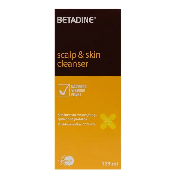 Betadine Scalp And Skin Cleanser, 125ml