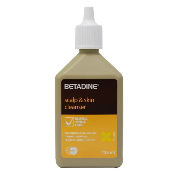 Betadine Scalp And Skin Cleanser, 125ml