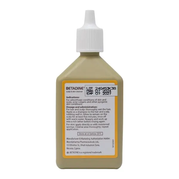 Betadine Scalp And Skin Cleanser, 125ml