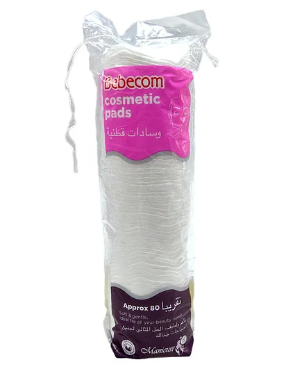 Bebecom Makeup Cotton Pads 80's For Face Cleansing & Makeup Removal