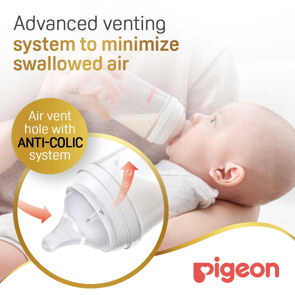 Pigeon Softouch Wide-neck Nursing Bottle, 160ml (81224)