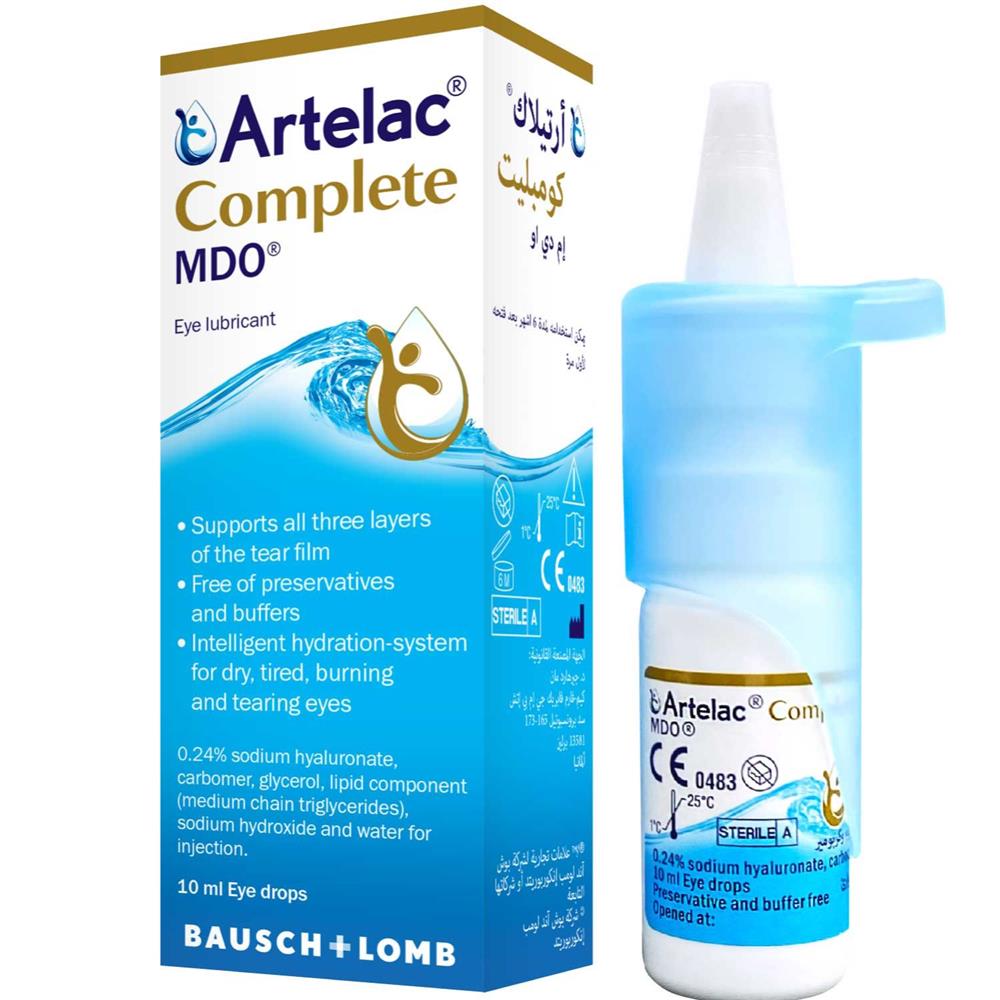 Artelac Complete Mdo Lubricating Eye Drops For Dry Eyes 10ml