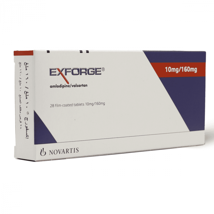 Exforge (amlodipine & Valsartan) 10/160mg Tablets, Pack Of 28