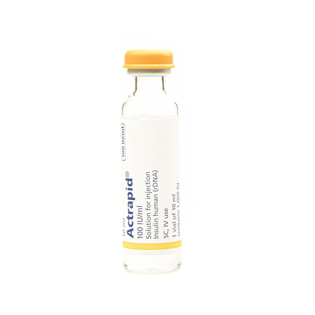Actrapid Hm Insulin 100 Iu/ml, 10ml Vial