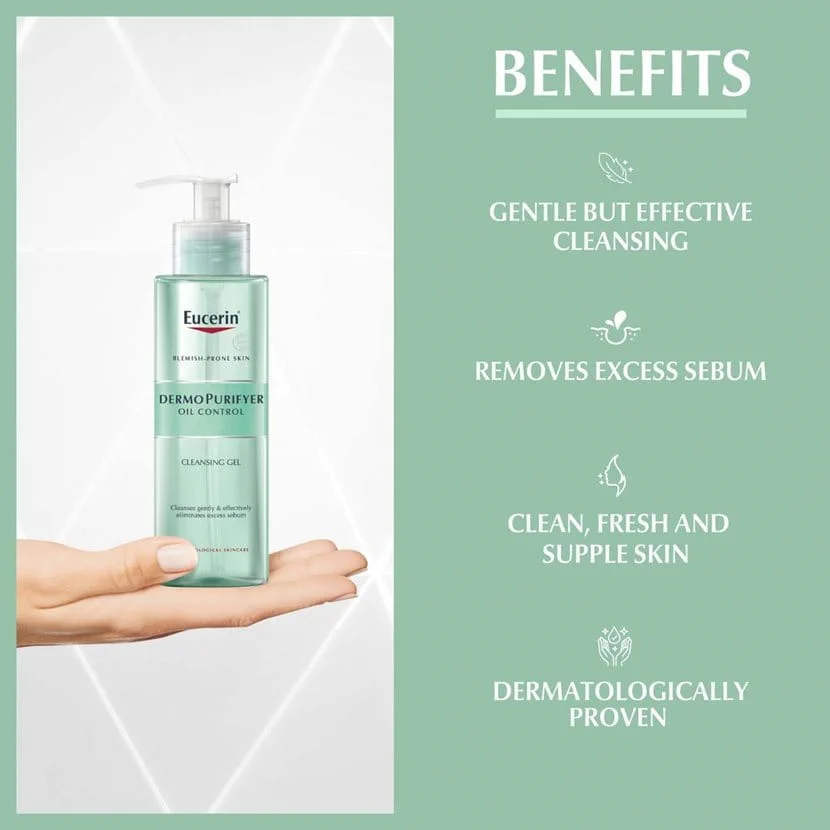 Eucerin Dermo Purify Oil Control Cleansing Gel 200ml