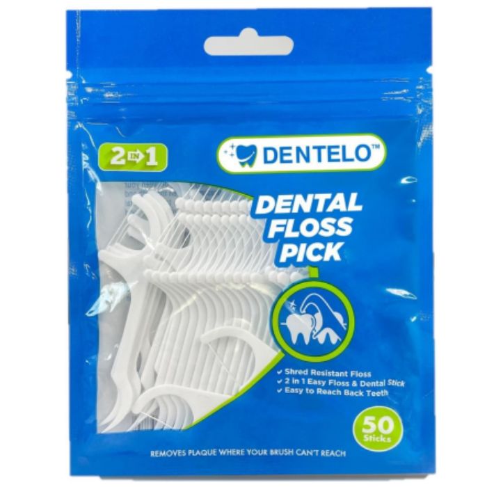 Dentelo Dental Floss Pick 50Pcs