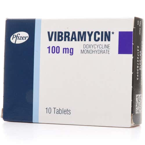 Vibramycin 100mg Capsules 10's
