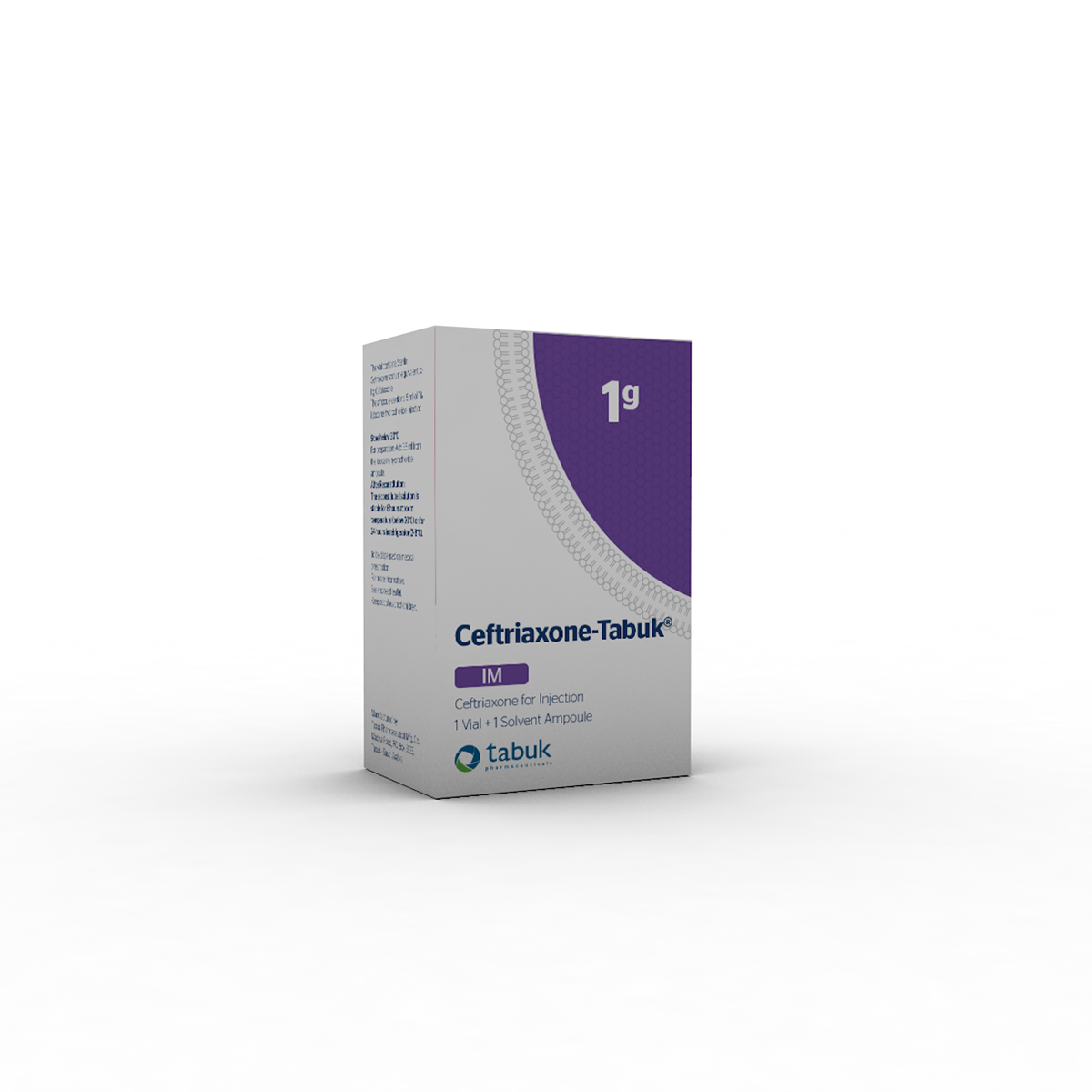 Ceftriaxone Tabuk 1g Im Injection - 1 Vial
