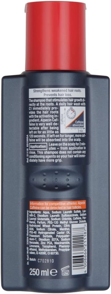 Alpecin C1 Caffeine Shampoo, 250 Ml