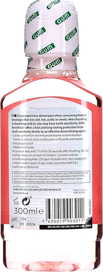 Butler Gum Sensivital+ Mouthrinse 300 Ml