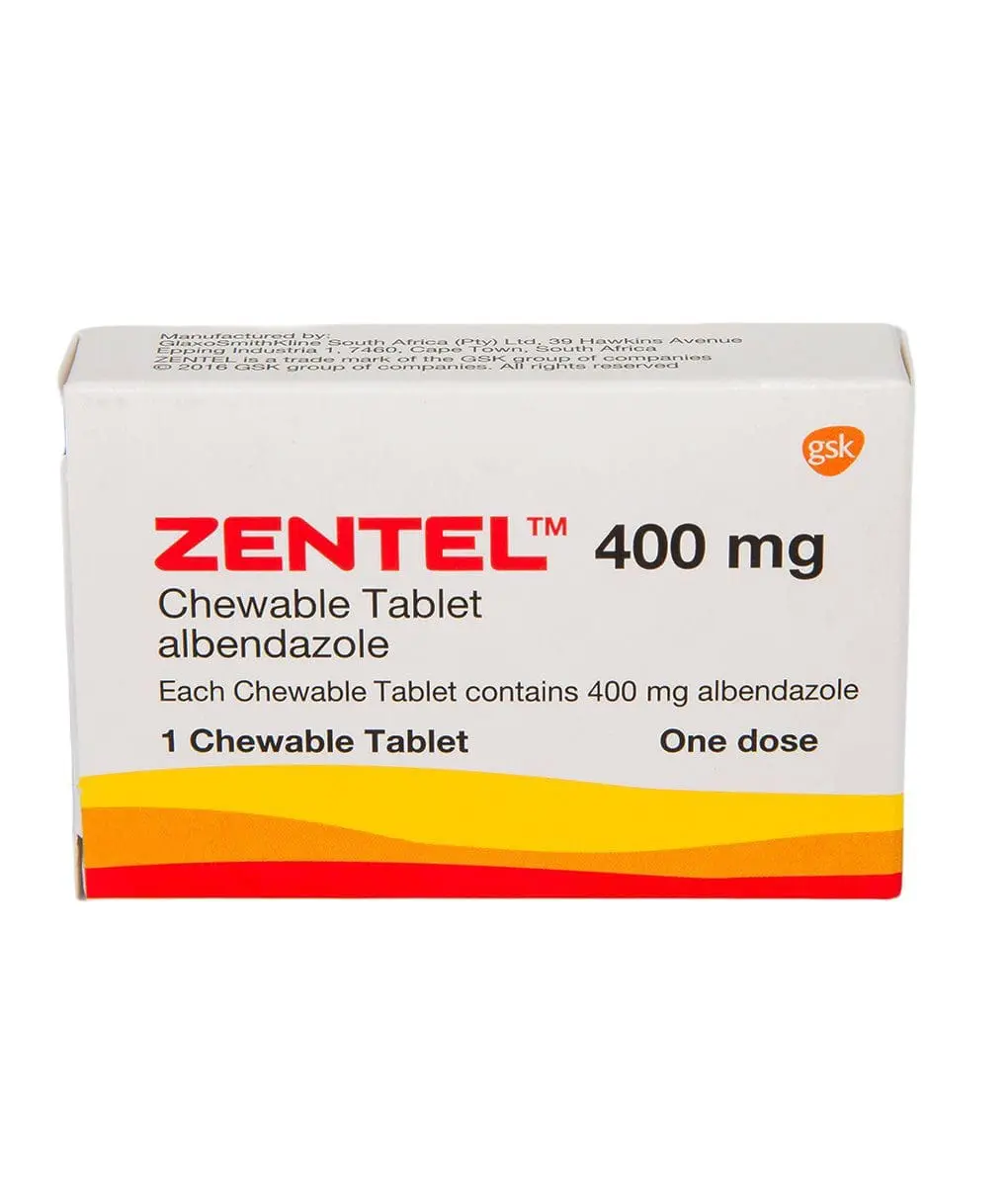 Zentel 400mg 1 Tablet