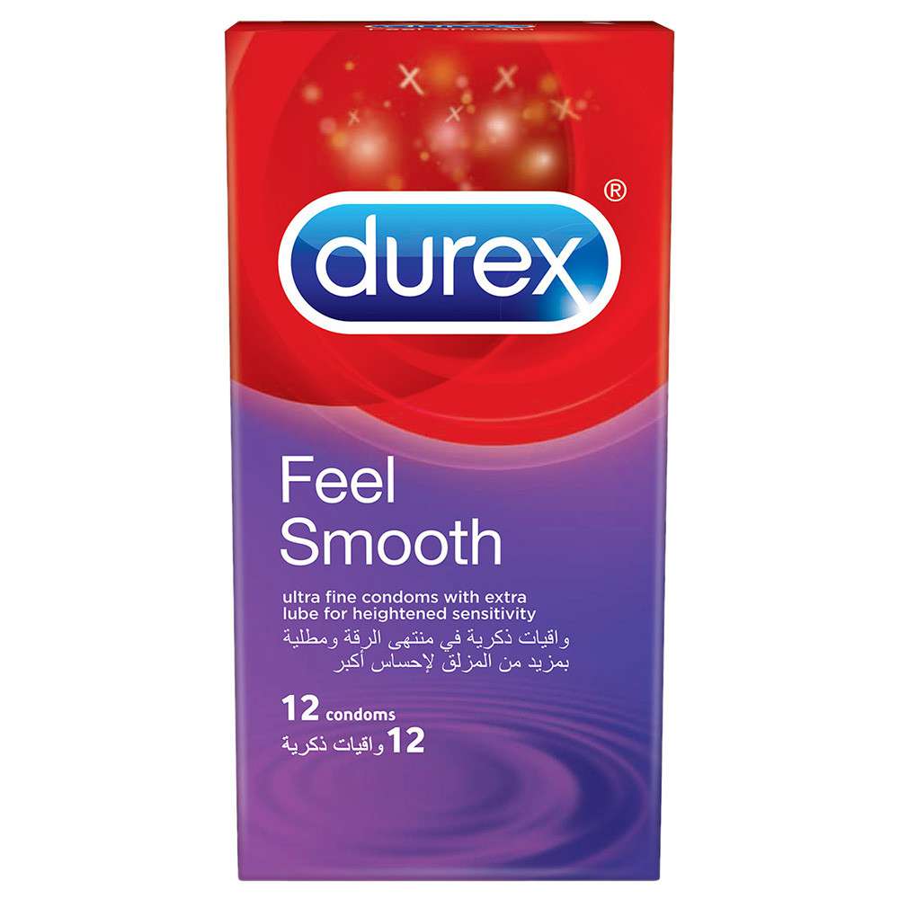 Durex Feel Smooth Condoms -Pack Of 12