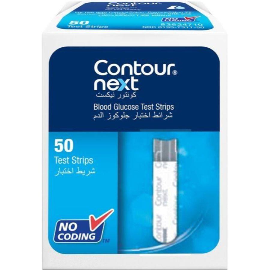Bayer Ascensia Contour Next Blood Glucose Test Strips 50's