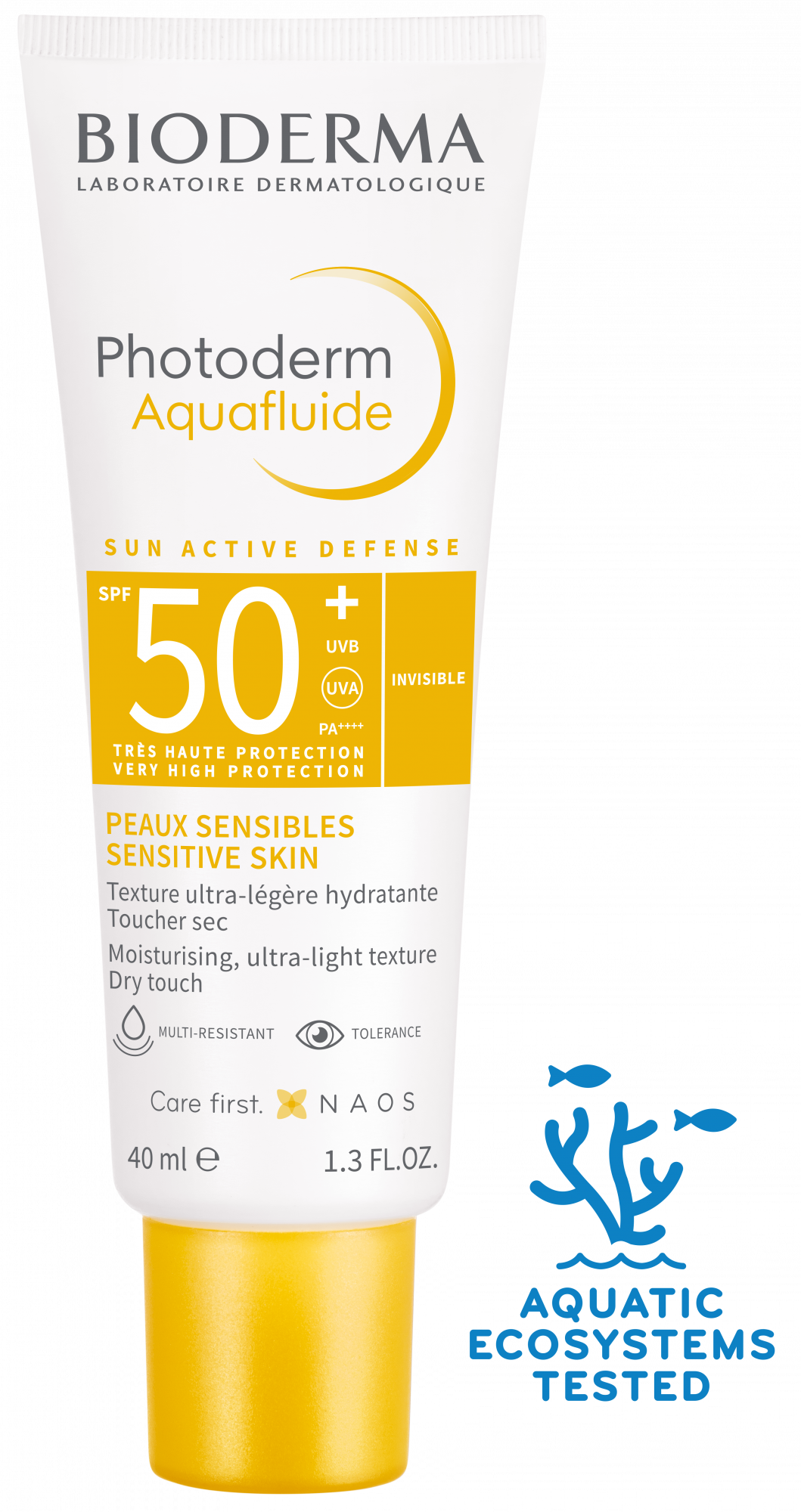 Bioderma Photoderm Aquafluide SPF50+ 40ml For Combination To Oily Sensitive Skin, Very High UVA/UVB Protection