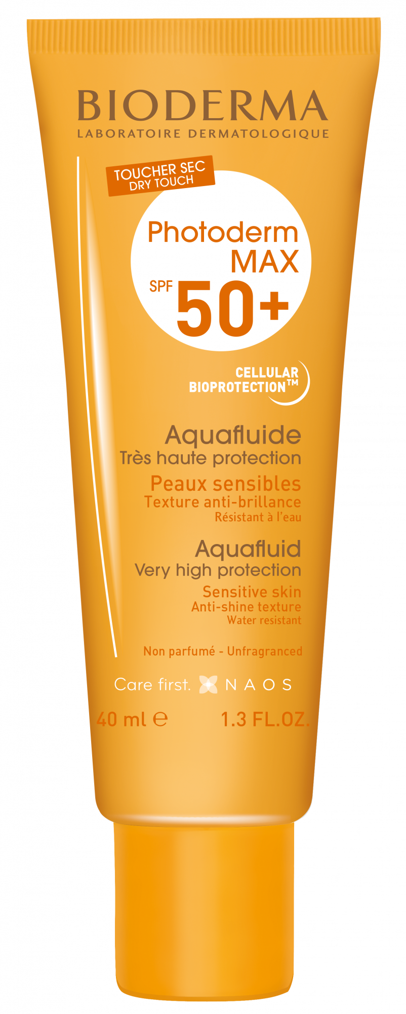 Bioderma Photoderm Aquafluide Spf50+ 40ml For Combination To Oily Sensitive Skin, Very High Uva/uvb Protection & Matte Finish