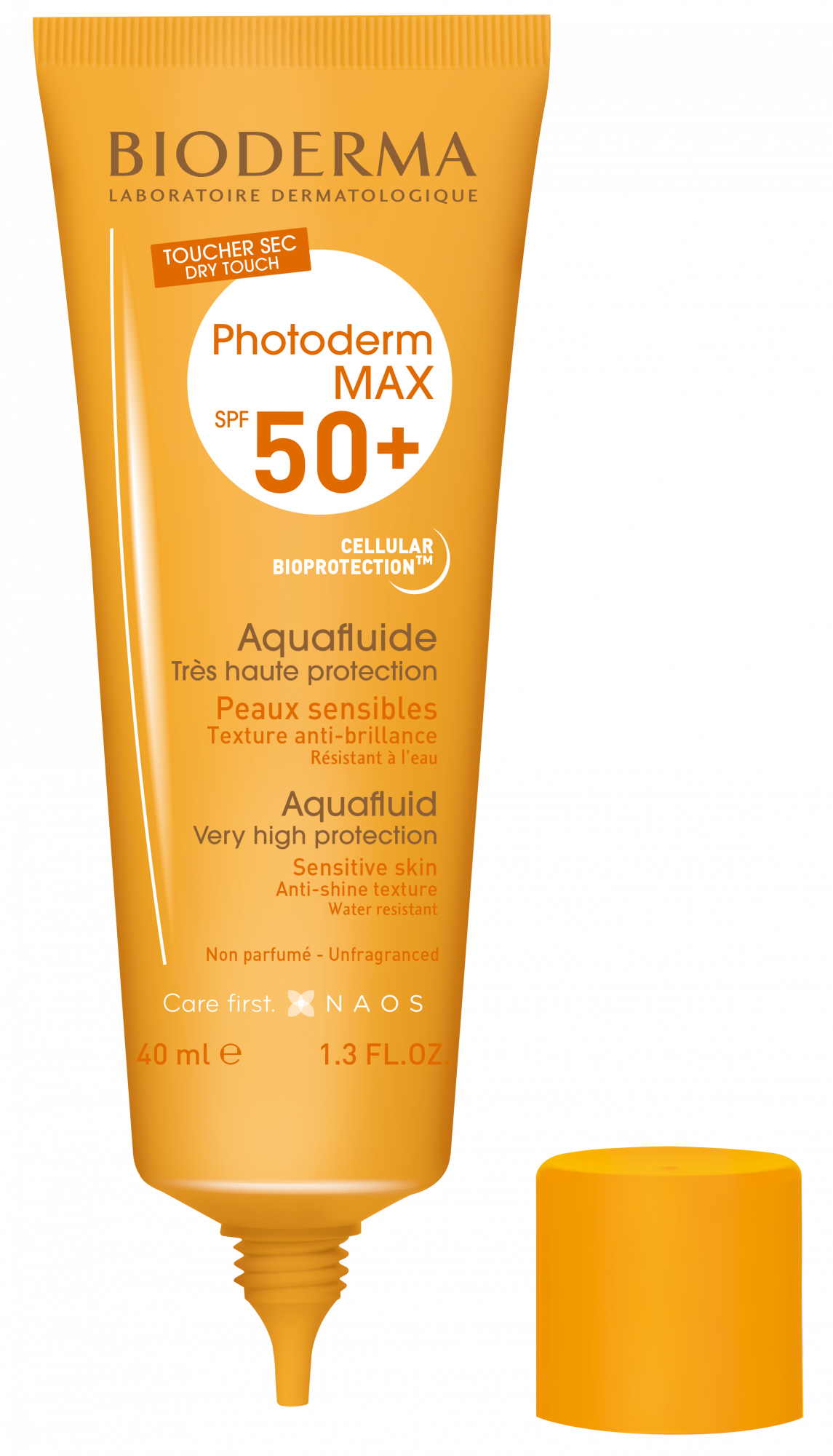 Bioderma Photoderm Aquafluide Spf50+ 40ml For Combination To Oily Sensitive Skin, Very High Uva/uvb Protection & Matte Finish