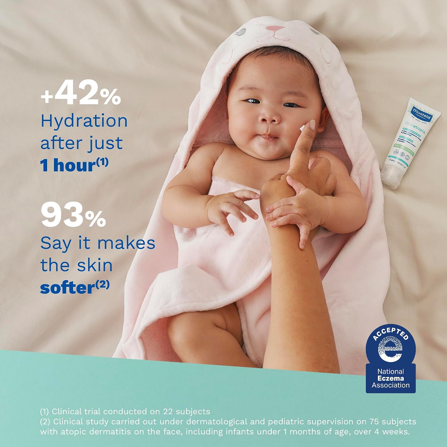 Mustela Stelatopia Emollient Face Cream 40Ml – Soothes & Moisturizes Very Dry Atopic-prone Skin
