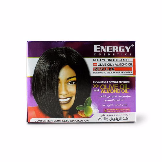 Energy No-lye Hair Relaxer Kit Regular For Smoother, Straighter Hair