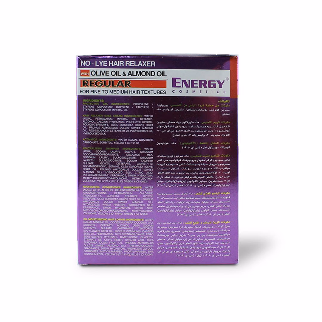 Energy No-lye Hair Relaxer Kit Regular For Smoother, Straighter Hair