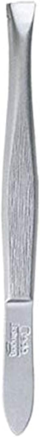 Credo Solingen Bent Tweezer, Matte Chromium (14518)